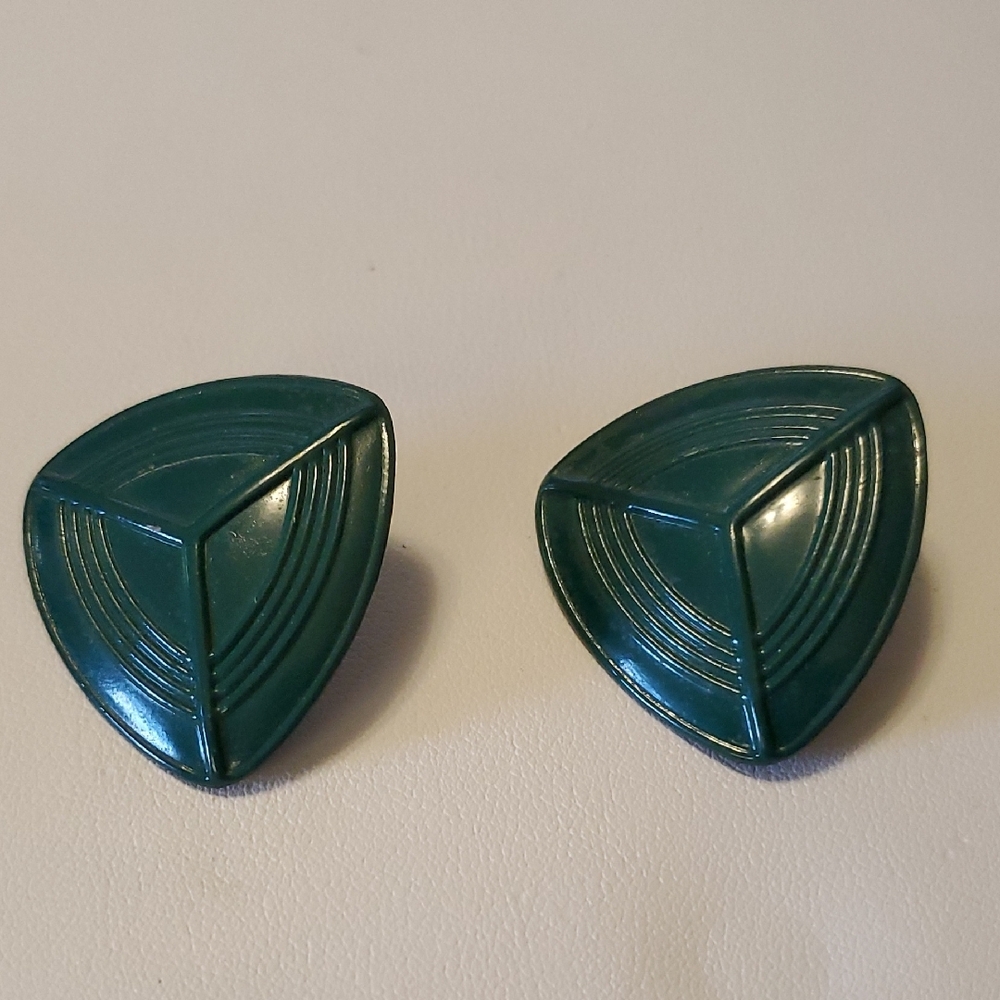 Vintage Rare Mercedes Emblem Earrings